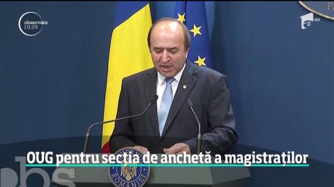 Guvernul a dat o ordonanţă de urgenţă pentru ca secţia de investigare din justiţie să fie operaţionalizată