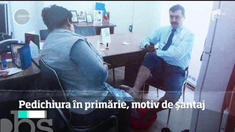 Pedichiura din primăria Târgu Jiu, motiv de șantaj