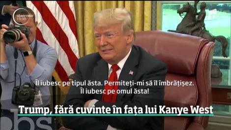 Doland Trump, fără cuvinte în fața lui Kanye West