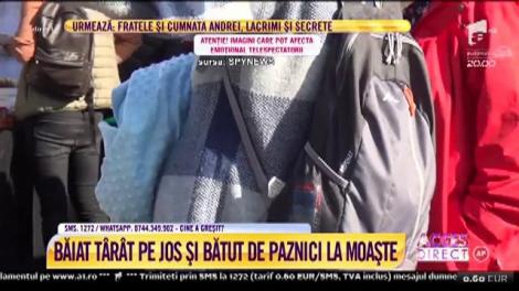 Imagini șocante! Copil lovit cu pumii şi picioarele de paznicii moaștelor Sfintei Parascheva