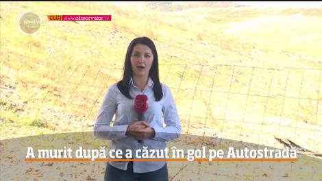 Un pas greşit a dus la moartea unui bărbat, pe Autostrada Transilvania! Omul a căzut în gol de pe un pod