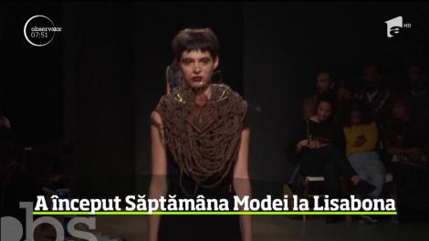A început Săptămâna Modei la Lisabona. Show-ul a debutat cu creaţii ale unor designeri foarte tineri