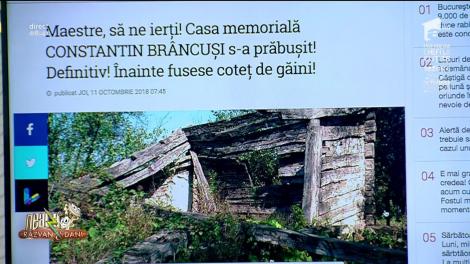 Smiley News. De necrezut! Casa Memorială a lui Constantin Brâncuși, fost coteț de găini, s-a prăbușit