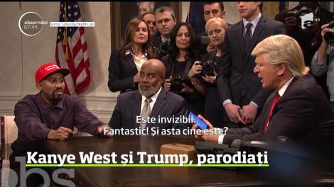 Vizita lui Kanye West la Casa Albă a fost parodiată de actorii show-ului TV Saturday Night Live