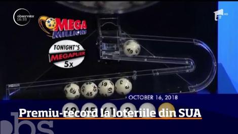 Premiu-record la loteriile din SUA: 868 de milioane de dolari