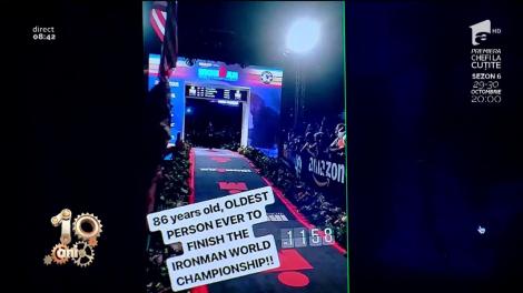 Smiley News! La 86 de ani, un bărbat a reușit să termine Ironman World Championship