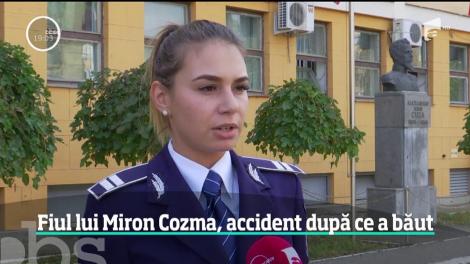 Fiul lui Miron Cozma a provocat un accident în Timişoara! S-a urcat beat la volan şi a intrat cu maşina într-un stâlp de iluminat