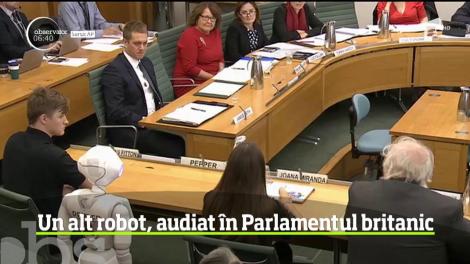 Premieră absolută în Parlamentul britanic! O comisie a audiat, pentru prima dată un robot