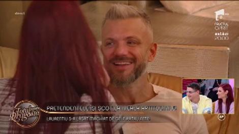 Pretendentele își scot la iveală aptitudinile. Laurențiu s-a lăsat machiat de cele patru fete