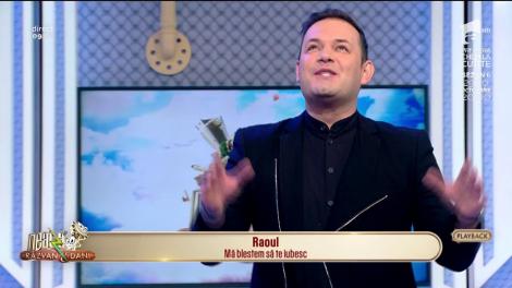 Raoul cântă melodia „Mă blestem să te iubesc”