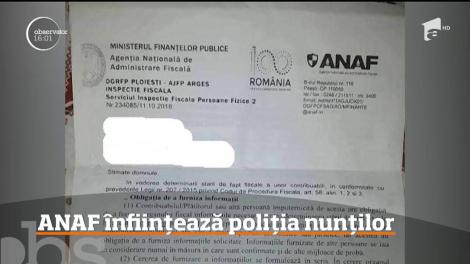 ANAF-ul &icirc;şi ia partea din darul de nuntă!