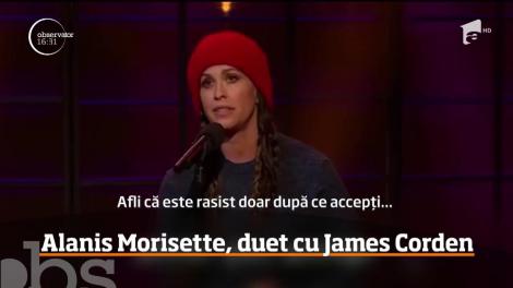 Alanis Morisette, duet de excepţie cu James Corden