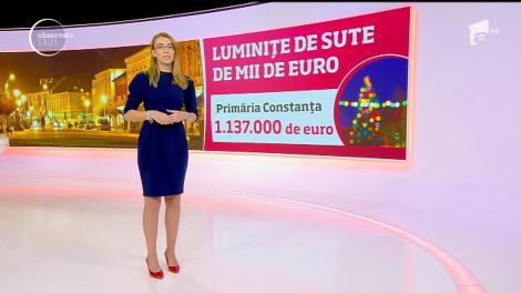 În fiecare an, sărbătorile de iarnă sunt prilej pentru primării să cheltuie bani pentru ornamente şi iluminat stradal cu tematică de Crăciun