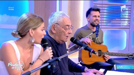 Horia Moculescu, Florin Ristei și Ana Baniciu cântă live piesa „Fly me to the moon”