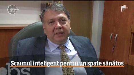 Un scaun inteligent, inventat în laboratoarele facultăţii Lucian Blaga din Sibiu, ar putea fi "leacul" pentru durerile de spate de care se plâng cei care lucrează mult la birou