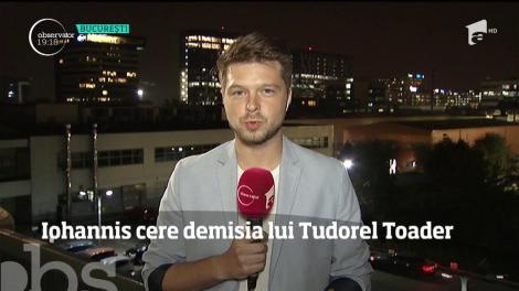 Iohannis cere demisia lui Tudorel Toader, ministrul Justiţiei