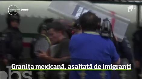 Granița mexicană, asaltată de imigranți