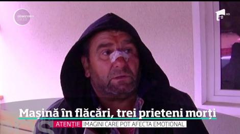 Trei prieteni din Bihor au fost găsiţi carbonizaţi, după o noapte de petrecere. Un tânăr de 20 de ani, care avea permis de câteva luni, a condus nebuneşte maşina şi s-a izbit de un TIR