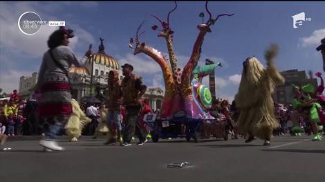 Paradă de animale fabuloase, în Mexic