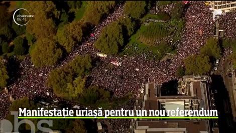 Manifestație uriașă pentru un nou referendum asupra Brexitului