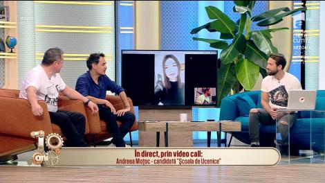 Ucenica Andreea, interviu video cu matinalii. Dani: „Mergi pe balcon și prezintă vremea”