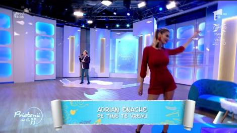 Adrian Enache cântă piesa "Pe tine te vreau"