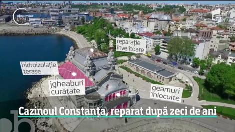 Au început lucrările de conservare a Cazinoului din Constanţa. Este primul pas pentru salvarea monumentului