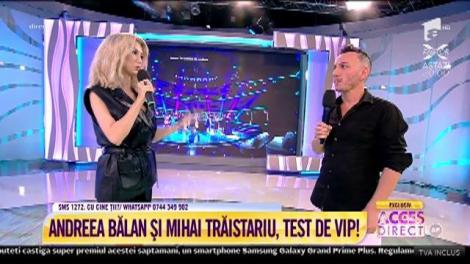 Andreea Bălan și Mihai Trăistariu au luat o pauză de la ”Te cunosc de undeva!” și au venit să dea cel mare test: TESTUL CELEBRITĂȚII!