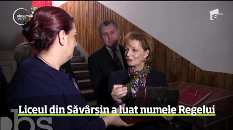 Liceul din Săvârșin a luat numele Regelui