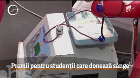 Premii pentru studenții care donează sânge