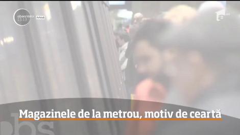 Spaţiile comerciale din staţiile de metrou funcţionează ilegal, cel puţin aşa susţin reprezentanţii Metrorex!