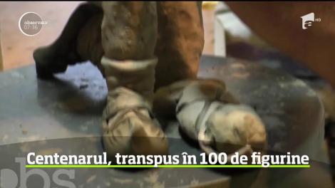 O sută de figurine de lut adunate într-o horă a Unirii, în an Centenar