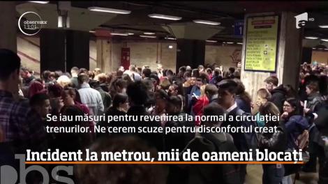 Bucureştiul a fost paralizat din cauza unei defecţiuni la metrou