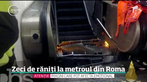 Zeci de răniți la metroul din Roma