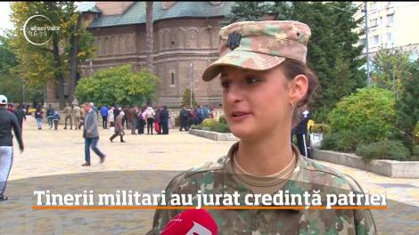 Tinerii militari au jurat credință patriei