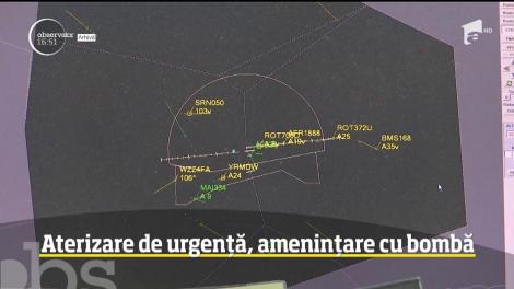 O aeronavă, care pornise din Georgia și mergea către Varșovia, a aterizat de urgență în România din cauza unei amenințări cu bombă