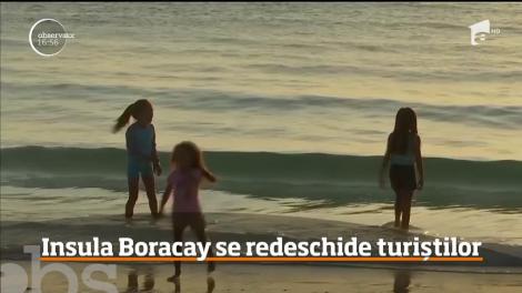 După şase luni de c&acirc;nd a fost &icirc;nchisă pentru turişti din cauză că era mult prea murdară, insula Boracay a devenit iar o destinaţie de vacanţă