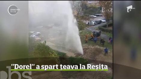 Fântână arteziană inedită în cel mai mare cartier din Reşiţa