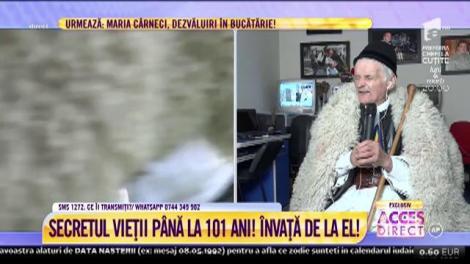 Moș Ștefan, născut în vârf de munte acum 101 ani: "Multă lume o duce mult mai greu decât mine"