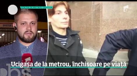 Închisoare pe viaţă. Este sentinţa judecătorilor în cazul femeii care a împins o tânără în faţa metroului