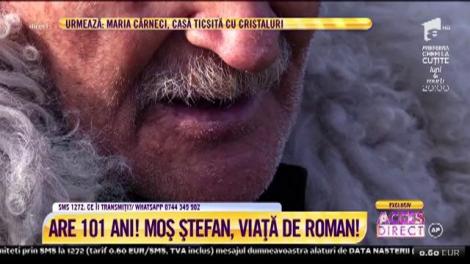 Moș Ștefan, născut în vârf de munte acum 101 ani: "Am fost și în război"