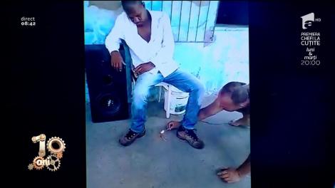 Smiley News! Un brazilian obosit, speriat cu o petardă de colegii săi