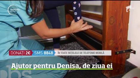 Vreau să ajut! Denisa are cinci ani, suferă de tetrapareză spastică şi şansa ei să nu ajungă într-un scaun cu rotile vine din SUA