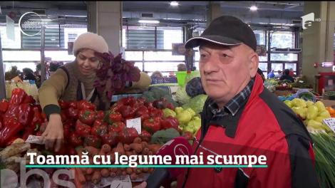 În această toamnă, legumele româneşti sunt puţine şi scumpe