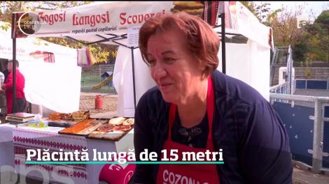 Plăcintă lungă de 15 metri, într-un parc din Capitală