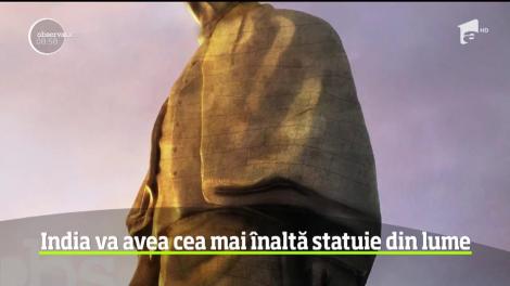 India inaugureze cea mai înaltă statuie din lume, de două ori mai mare decât Statuia Libertăţii!