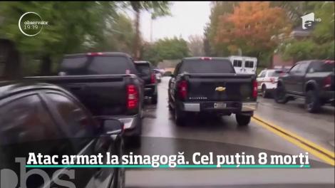Atac armat la o sinagogă din Pittsburgh. Cel puțin opt oameni au murit
