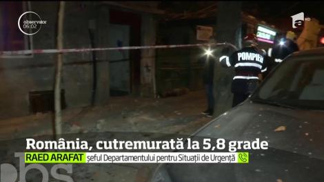 România s-a cutremurat. Seismul cu magnitudinea 5,8 pe scara Richter s-a resimţit puternic în Capitală