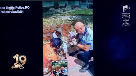 Smiley News! Gestul eoționant al unui polițist de la noi, pentru un copil nevoiaș