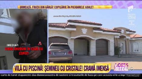 Piscină, teren de tenis şi şemineu cu cristale! Un ieşean are o vilă ca la Hollywood!